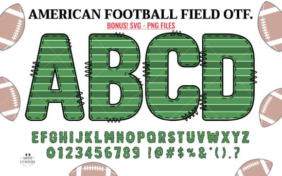 Athletic Typography: The American Football Field Typeface