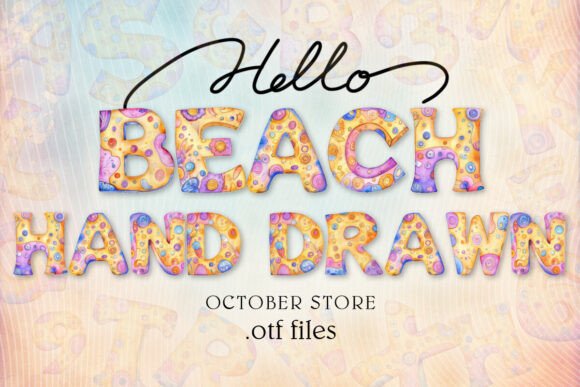 Capture the Season: The Hand Drawn Beach Summer Alphabet