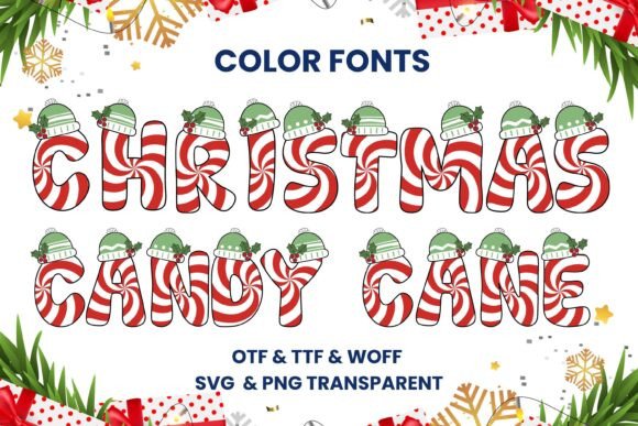 Christmas Candy Cane: A Font for Festive Magic
