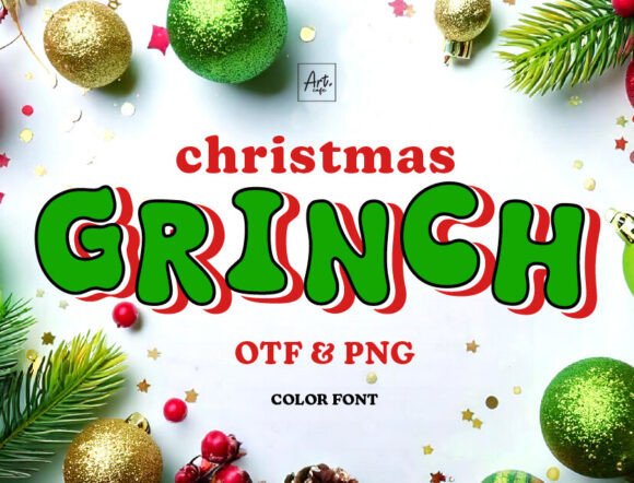 Christmas Grinch: A Playful Font for Festive Design