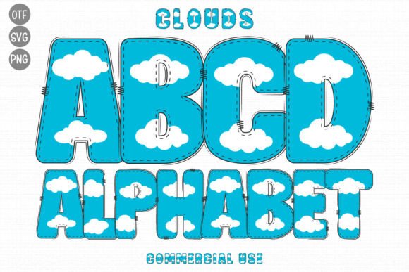 Clouds Font: A Whimsical Typeface for Nature-Inspired Designs