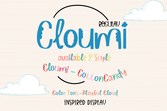 Cloumi: A Cloud-Inspired Font Duo for Dreamy, Playful Designs