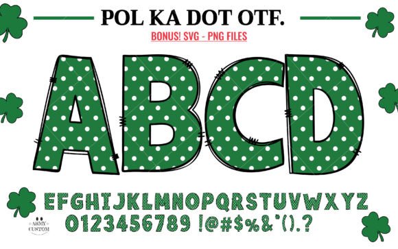 Dot Shamrock: A Festive Typeface for St. Patrick's Day