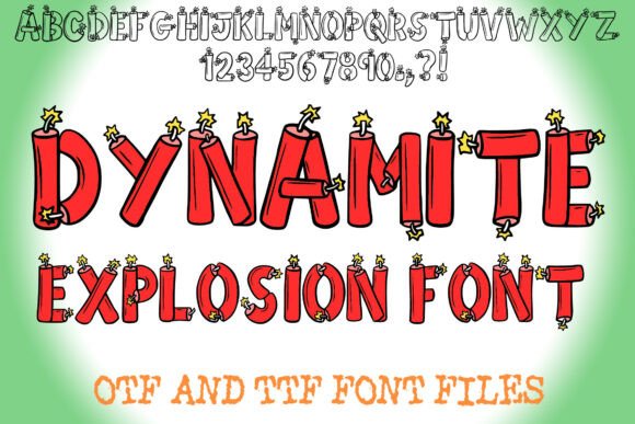 Dynamite Explosion: Igniting Your Visuals with Bold Lettering
