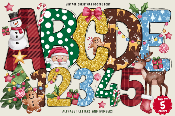 Embracing Nostalgia with the Vintage Christmas Doodle Typeface