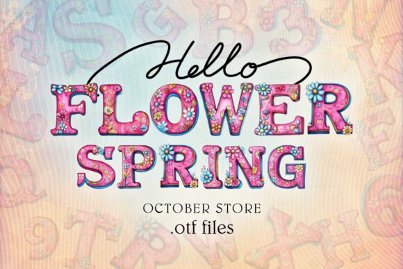 Flower Spring: The Playful Font for Child-Centric Design