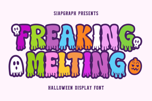 Freakingmelting Regular: Your New Favorite Halloween Display Font