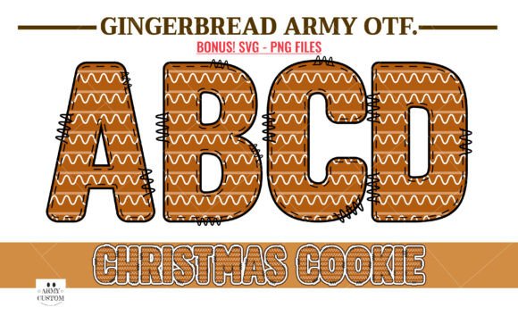 Gingerbread Army: A Festive Typeface for Holiday Magic