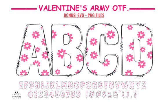 Love Valentine's Flower: A Font That Tells a Story of Affection
