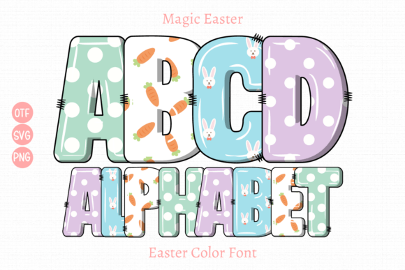 Magic Easter: A Vibrant Color Font for Festive Design
