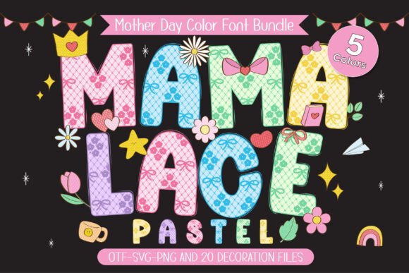 Mama Lace Pastel: A Delicate Touch for Your Creative Projects