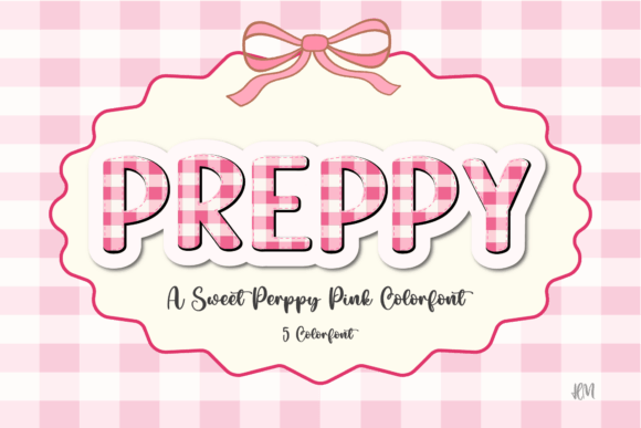 Preppy Valentine: A Sweet Gingham Typeface for Standout Design