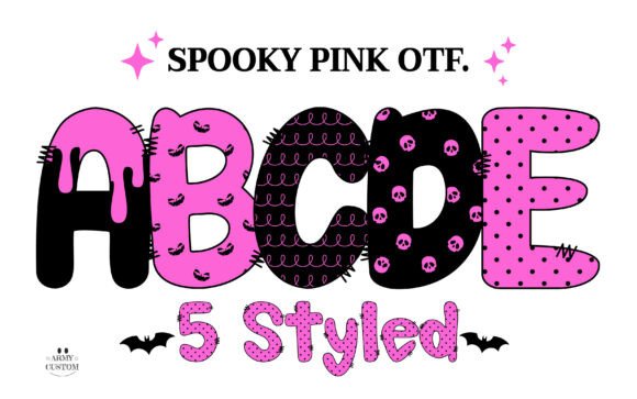 Spookypink Polkadot: A Halloween Pink OTF Collection