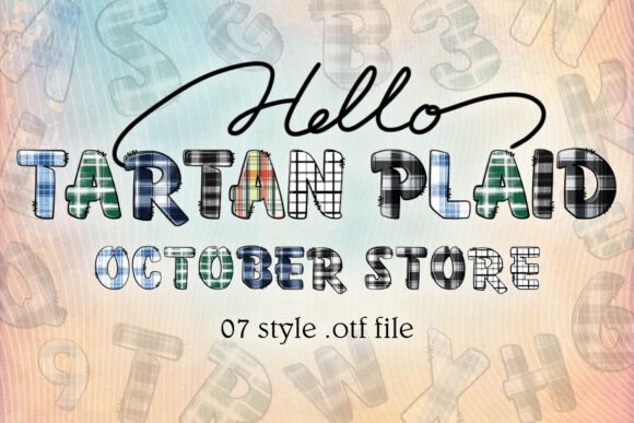 Tartan Plaid: The Christmas Font with Timeless Charm