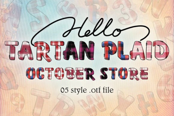The Red Tartan Plaid Christmas Alphabet: A Designer's Festive Asset
