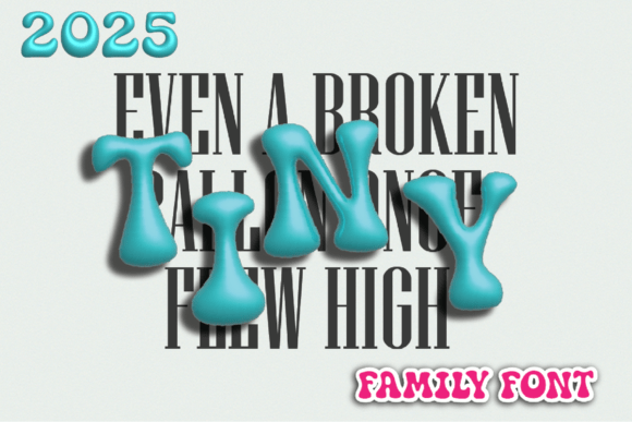 Tiny: A Bold Statement in 3D Balloon Typography