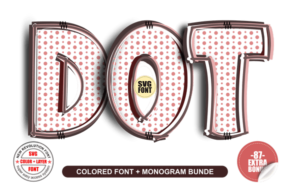 Transform Your Projects with the Retro Charm of the Dot SVG Font